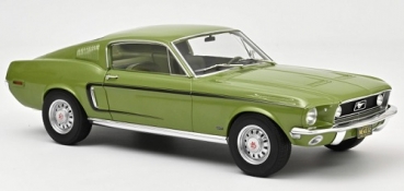 122704 Ford Mustang Fastback GT 1968 Light Green metallic 1:12